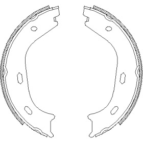 Комплект тормозных колодок WOKING Z4058.00