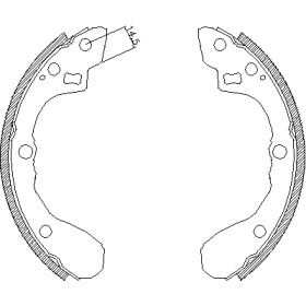 Комлект тормозных накладок WOKING Z4060.01