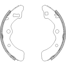 Комплект тормозных колодок WOKING Z4061.00