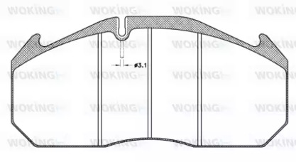 Комплект тормозных колодок WOKING JSA 4063.10