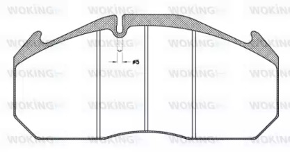 Комплект тормозных колодок WOKING JSA 4063.11