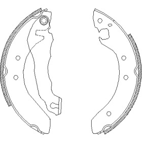 Комлект тормозных накладок WOKING Z4064.00