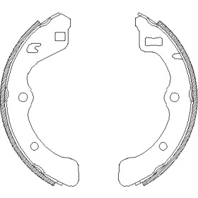 Комлект тормозных накладок WOKING Z4067.00