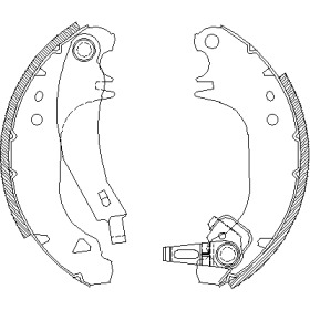 Комлект тормозных накладок WOKING Z4075.01