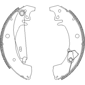 Комлект тормозных накладок WOKING Z4078.01