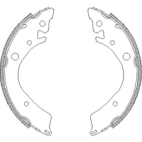 Комлект тормозных накладок WOKING Z4084.00