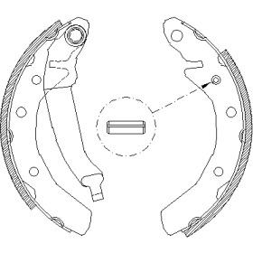 Комлект тормозных накладок WOKING Z4086.01