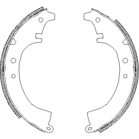 Комлект тормозных накладок WOKING Z4087.00