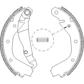 Комплект тормозных колодок WOKING Z4091.00