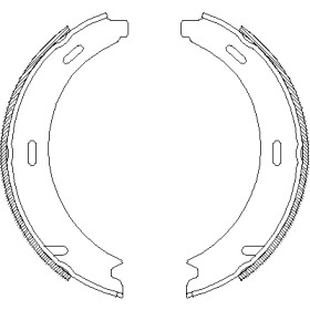 Комлект тормозных накладок WOKING Z4093.01