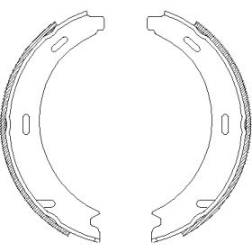 Комлект тормозных накладок WOKING Z4093.02