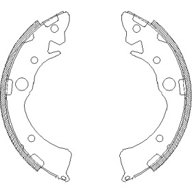 Комлект тормозных накладок WOKING Z4096.01