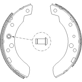 Комлект тормозных накладок WOKING Z4111.00