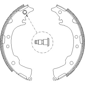 Комлект тормозных накладок WOKING Z4115.00