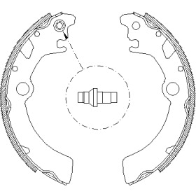 Комлект тормозных накладок WOKING Z4116.00