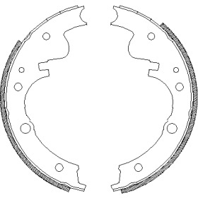 Комлект тормозных накладок WOKING Z4121.00