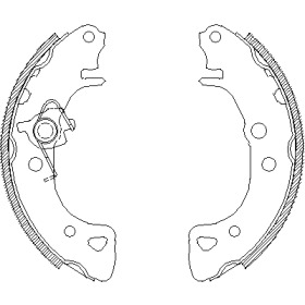 Комлект тормозных накладок WOKING Z4126.00