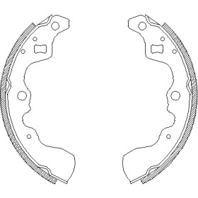 Комлект тормозных накладок WOKING Z4132.00