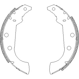 Комлект тормозных накладок WOKING Z4135.00