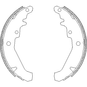 Комлект тормозных накладок WOKING Z4139.00