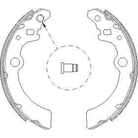 Комлект тормозных накладок WOKING Z4143.00