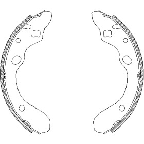 Комлект тормозных накладок WOKING Z4147.00