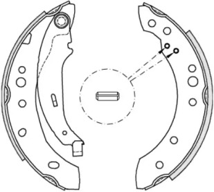 Комлект тормозных накладок WOKING Z4149.02