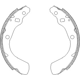 Комлект тормозных накладок WOKING Z4151.00