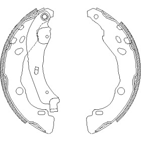 Комлект тормозных накладок WOKING Z4152.00