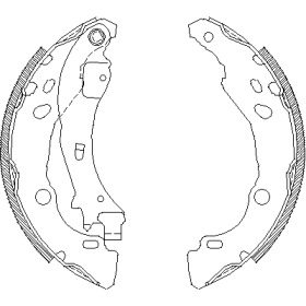 Комлект тормозных накладок WOKING Z4152.01