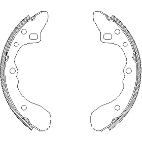 Комлект тормозных накладок WOKING Z4154.00