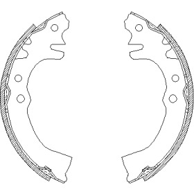 Комлект тормозных накладок WOKING Z4155.00