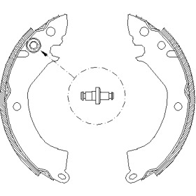 Комлект тормозных накладок WOKING Z4157.00