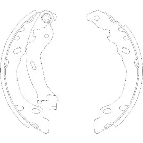 Комлект тормозных накладок WOKING Z4158.00