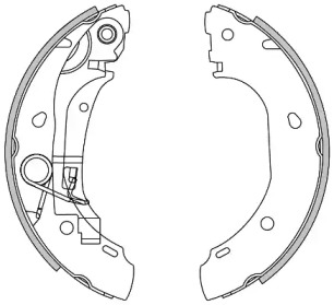 Комлект тормозных накладок WOKING Z4163.00