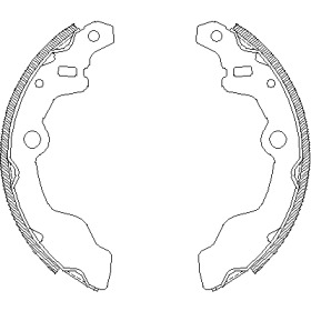 Комлект тормозных накладок WOKING Z4164.00