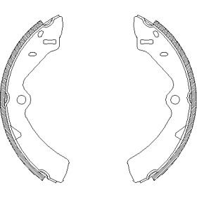 Комлект тормозных накладок WOKING Z4167.00