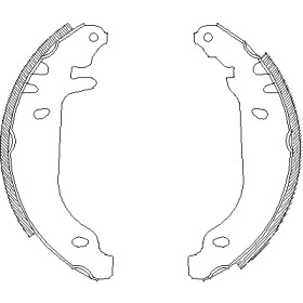 Комлект тормозных накладок WOKING Z4169.00