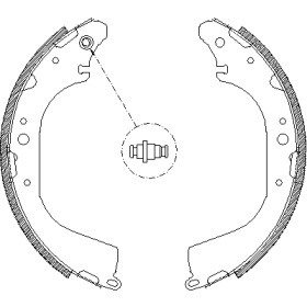 Комлект тормозных накладок WOKING Z4172.01