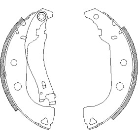 Комлект тормозных накладок WOKING Z4176.01