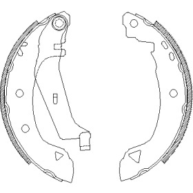 Комплект тормозных колодок WOKING Z4182.03