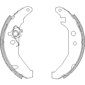 Комплект тормозных колодок WOKING Z4185.00