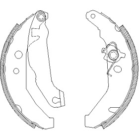 Комплект тормозных колодок WOKING Z4185.01