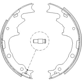 Комлект тормозных накладок WOKING Z4188.01