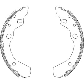 Комлект тормозных накладок WOKING Z4190.00