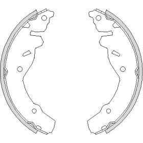 Комлект тормозных накладок WOKING Z4191.00