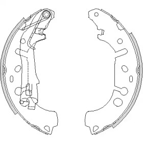 Комлект тормозных накладок WOKING Z4192.00