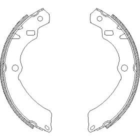 Комлект тормозных накладок WOKING Z4196.00