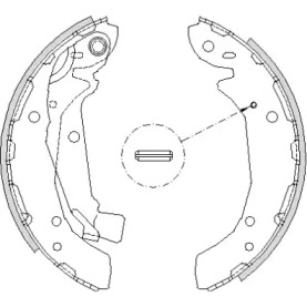 Комлект тормозных накладок WOKING Z4197.00