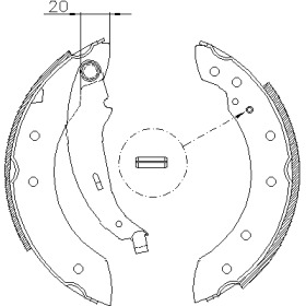 Комлект тормозных накладок WOKING Z4199.01